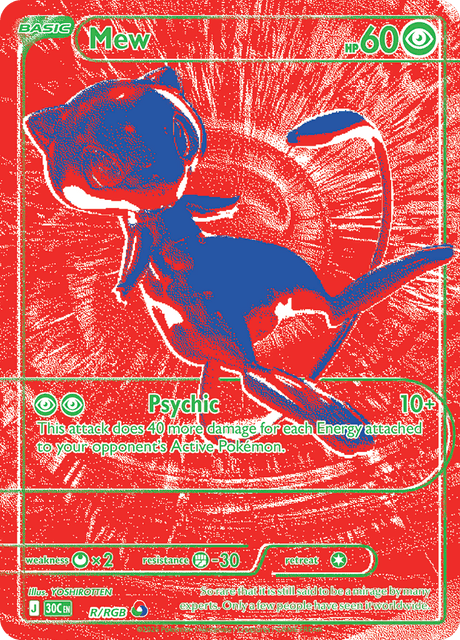 Mew R/RGB - 30th Celebration - Holofoil