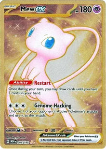 Mew ex 205/165 - Scarlet & Violet Promo - Holofoil (Metal Card)