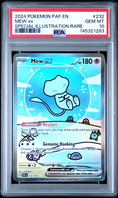 Mew ex (PSA 10) 232/091 - Paldean Fates - Holofoil