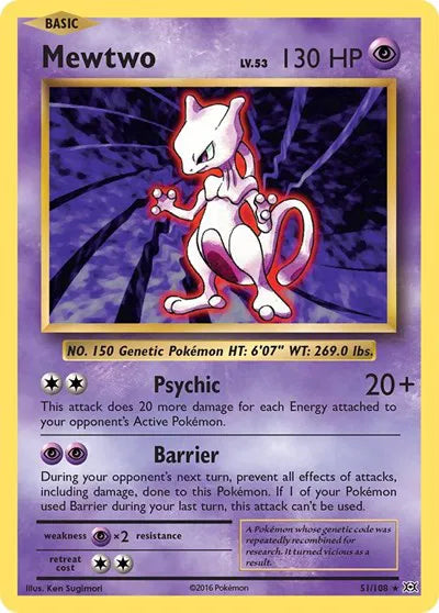 Mewtwo 51/108 - Evolutions - Normal