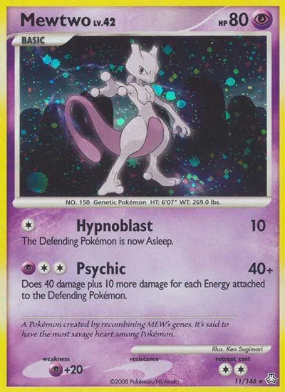 Mewtwo Lv.42 11/146 - Legends Awakened  - Reverse Holofoil