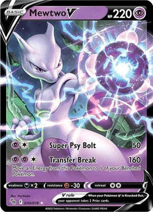 Mewtwo V 030/078 - Pokemon Go - Holofoil