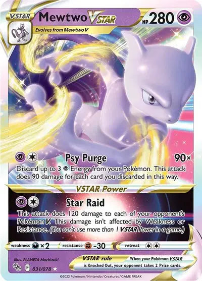 Mewtwo VSTAR 031/078 - Pokemon Go - Holofoil