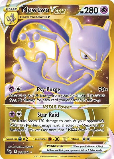 Mewtwo VSTAR 086/078 - Pokemon Go - Holofoil