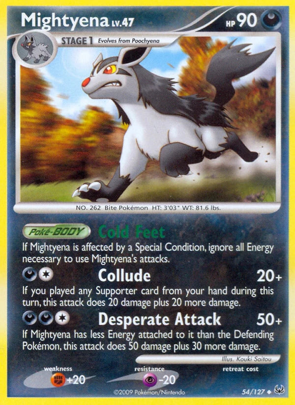 Mightyena Lv.47 54/127 - Platinum - Reverse Holofoil
