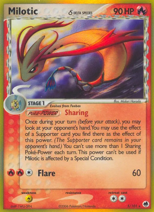 Milotic 5/101 - EX Dragon Frontiers - Holofoil