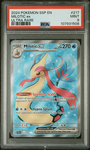 Milotic ex (PSA 9) 217/191 - Surging Sparks - Holofoil
