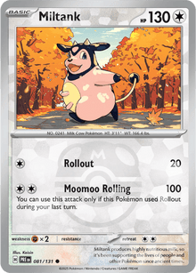 Miltank 081/131 - Prismatic Evolutions - Master Ball Pattern
