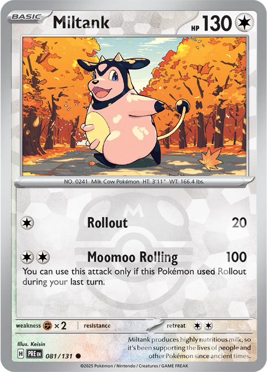 Miltank 081/131 - Prismatic Evolutions - Master Ball Pattern