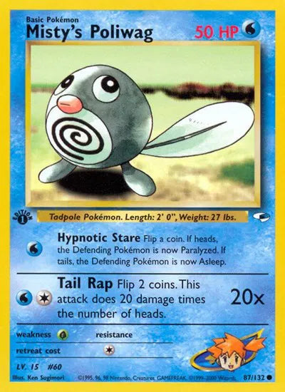 Misty's Poliwag 87/132 - Gym Heroes (Unlimited) - Normal