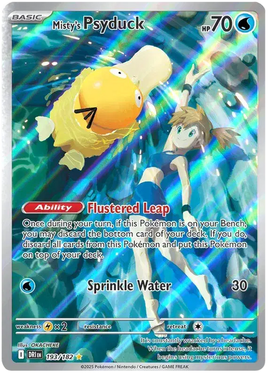 Misty's Psyduck 193/182 - Destined Rivals - Holofoil