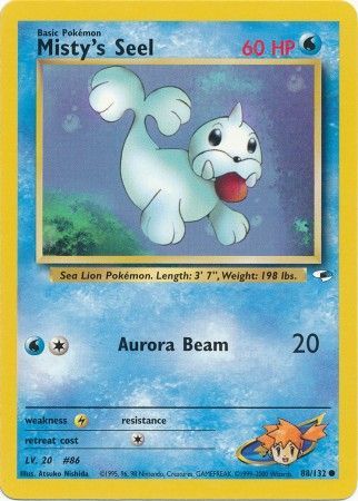 Misty's Seel 88/132 - Gym Heroes (Unlimited) - Normal