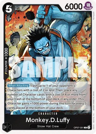Monkey.D.Luffy OP07-091 - 500 Years in the Future - Foil
