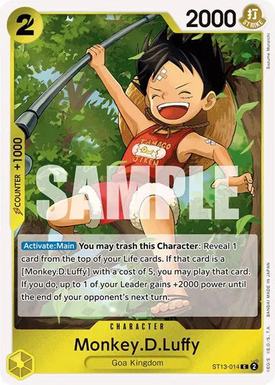 Monkey.D.Luffy ST13-014 - Ultra Deck: The Three Brothers - Foil