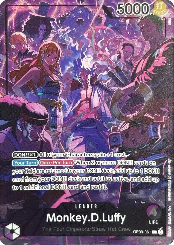 Monkey.D.Luffy (2nd Anniversary Set) OP09-061 - Promotion Cards - Foil