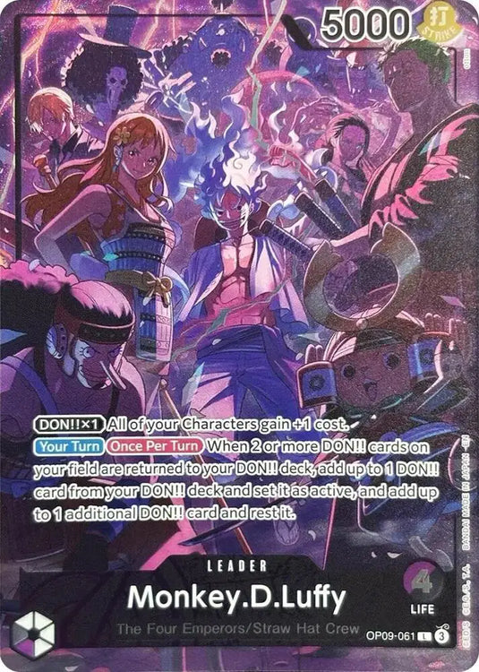 Monkey.D.Luffy (2nd Anniversary Set) OP09-061 - Promotion Cards - Foil