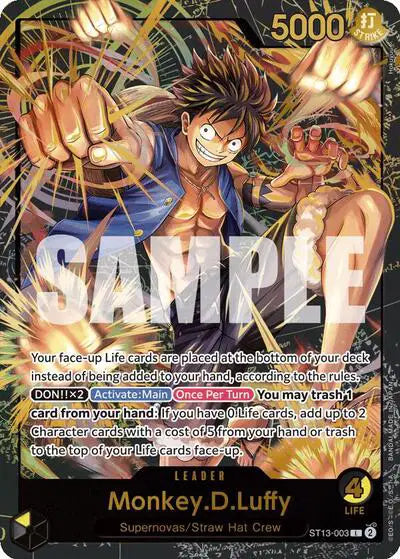 Monkey.D.Luffy (Leader Collection) ST13-003 - Promotion Cards - Foil