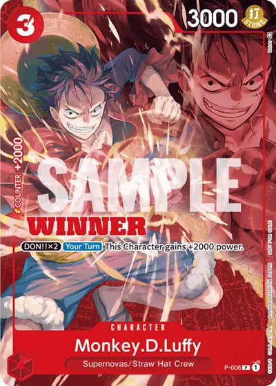 Monkey.D.Luffy (Winner Pack Vol. 1) P-006 - Promotion Cards - Foil
