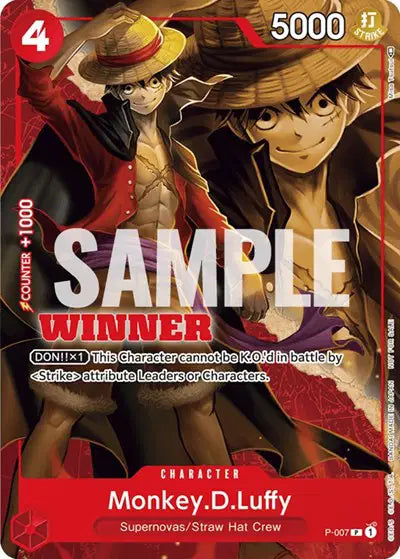 Monkey.D.Luffy (Winner Pack Vol. 1) P-007 - Promotion Cards - Foil