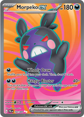 Morpeko ex 102/084 - Pitch Black - Holofoil