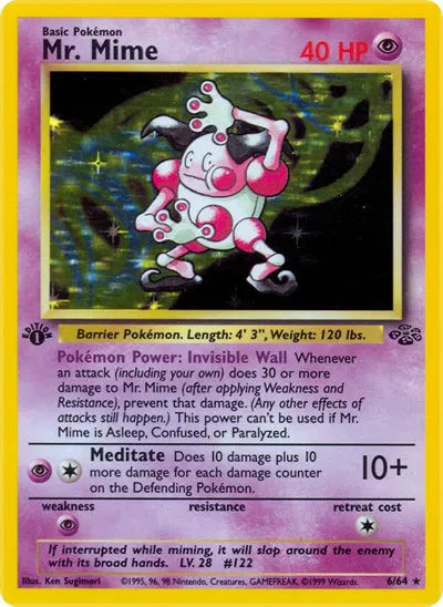 Mr. Mime 6/64 - Dschungel (Unbegrenzt) - Holofolie