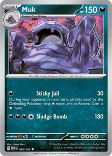 Muk 089/165 - Scarlet & Violet 151 - Reverse Holofoil