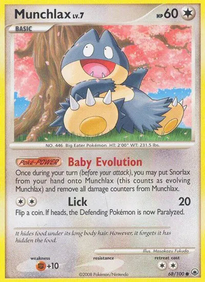 Munchlax Lv.7 86/100 - Majestic Dawn - Reverse Holofoil