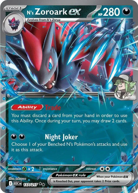 N's Zoroark ex 137/217 - Ascended Heroes - Holofoil