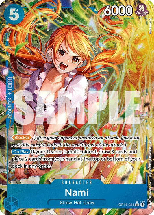 Nami (Alternate Art) OP11-054 - A Fist of Divine Speed - Foil