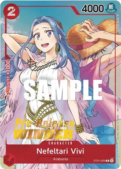 Nefeltari Vivi (OP-03 Pre-Release Tournament) [Winner] ST01-009  - Promotion Cards - Foil (sealed)