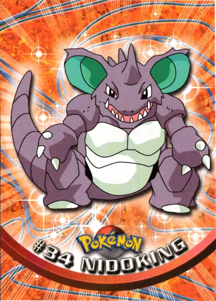 Nidoking 34 - Topps Series 1 - Base Chrome