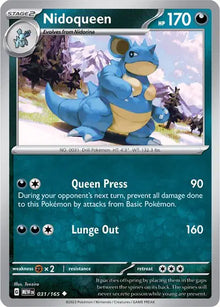 Nidoqueen 031/165 - Scarlet & Violet 151 - Reverse Holofoil
