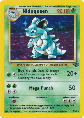Nidoqueen 7/64 - Jungle (Unlimited) - Holofoil