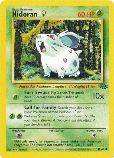 Nidoran F 57/64 – Dschungel (unbegrenzt) – Normal