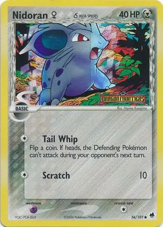 Nidoran F (Delta Species) 56/101 - EX Dragon Frontiers - Reverse Holofoil