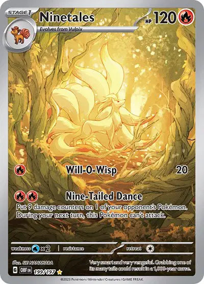Ninetales 199/197 - Obsidian Flames - Holofoil