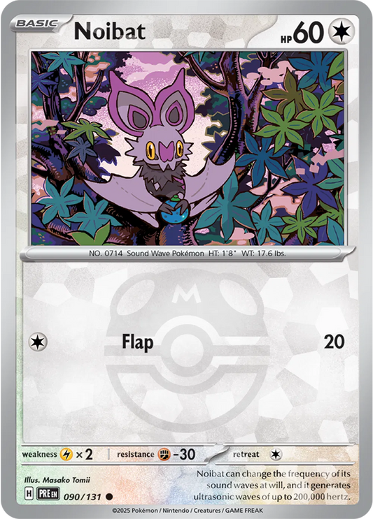 Noibat 090/131 - Prismatic Evolutions - Master Ball Pattern