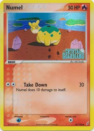 Numel 59/100 - EX Crystal Guardians - Reverse Holofoil