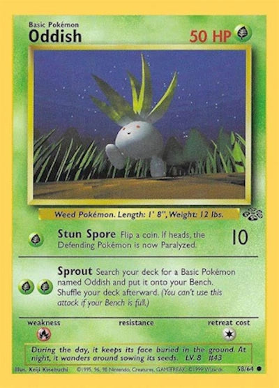 Oddish 58/64 – Dschungel (Unbegrenzt) – Normal