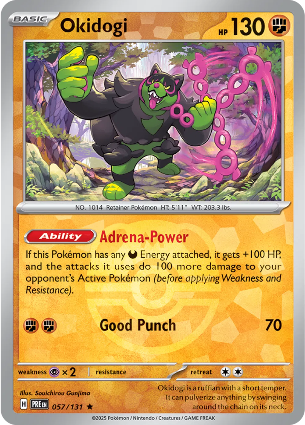 Okidogi 057/131 - Prismatic Evolutions - Master Ball Pattern
