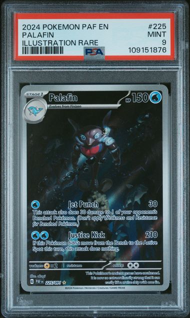 Palafin (PSA 9) 225/91 - Paldean Fates - Holofoil