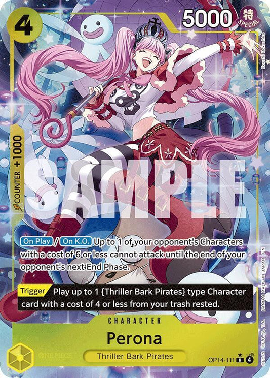 Perona (Alternate Art) OP14-111 - The Azure Sea's Seven - Foil