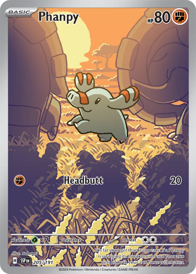 Phanpy 205/191 - Surging Sparks - Holofoil