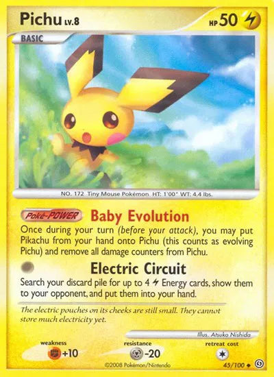 Pichu Lv.8 45/100 - Stormfront - Normal