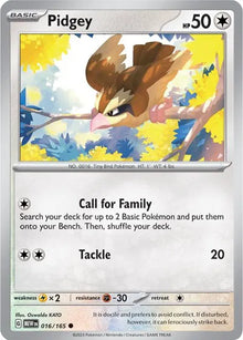 Pidgey 016/165 - Scarlet & Violet 151 - Reverse Holofoil
