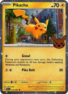 Pikachu 018/091 - Trick or Trade 2024 - Cosmos Holo