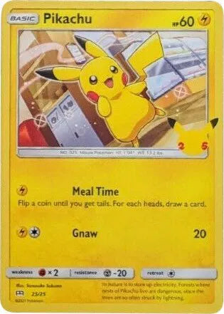 Pikachu 25/25 - McDonald's 25th Anniversary Promos - Holofoil