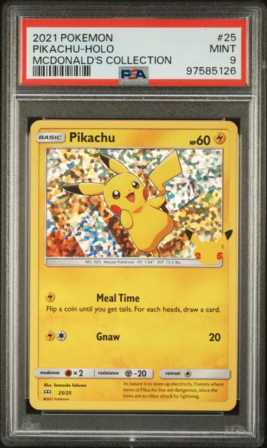 Pikachu 25/25 - McDonalds Collection 2021 - Holofoil