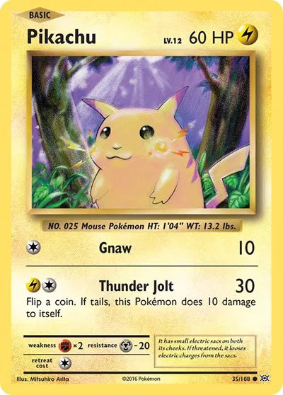 Pikachu 35/108 - Evolutions - Normal