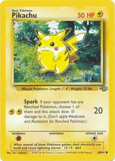 Pikachu 60/64 – Dschungel (Unbegrenzt) – Normal